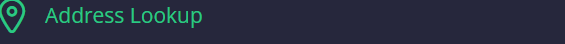 Address Lookup